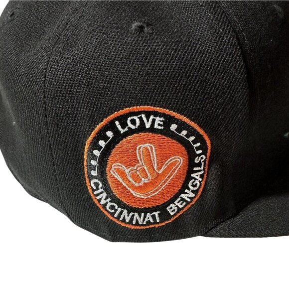 New Era Cincinnati Bengals 9FIFTY Embroidered Hat Snapback Cap NWT NFL Football - Picture 5 of 8